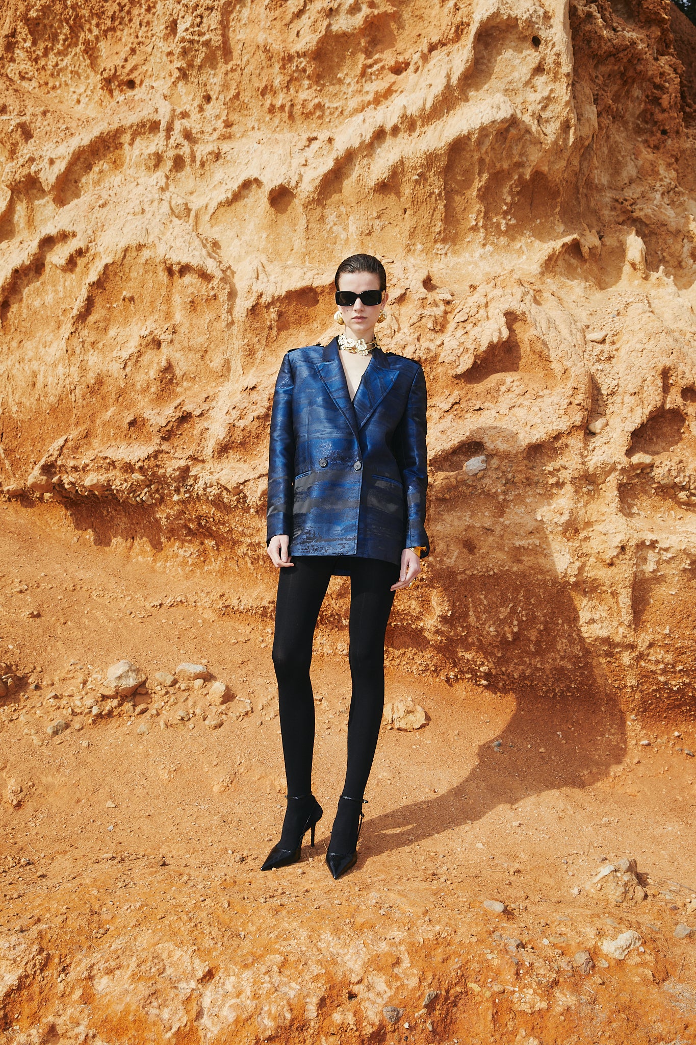 OVERSIZED JACQUARD BLAZER