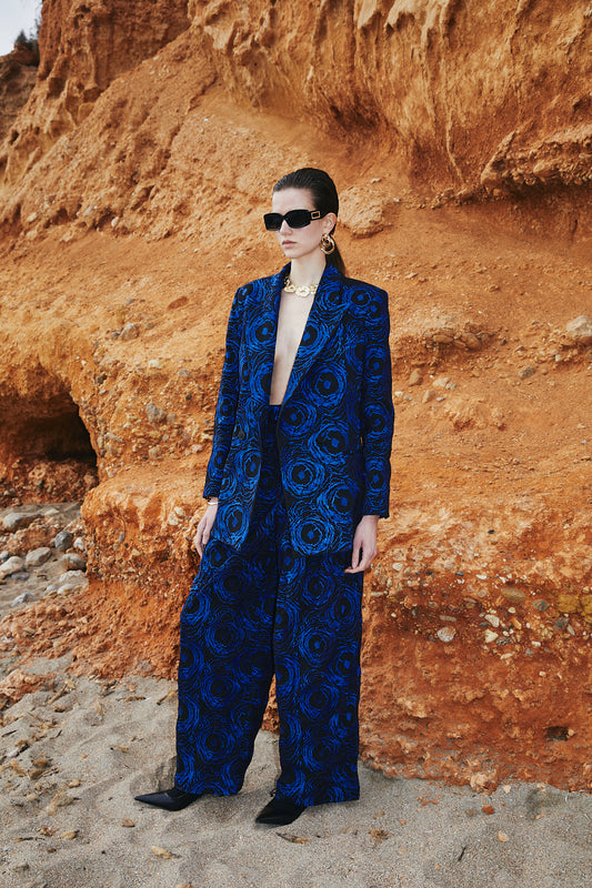 EMBROIDERED PALAZZO PANTS
