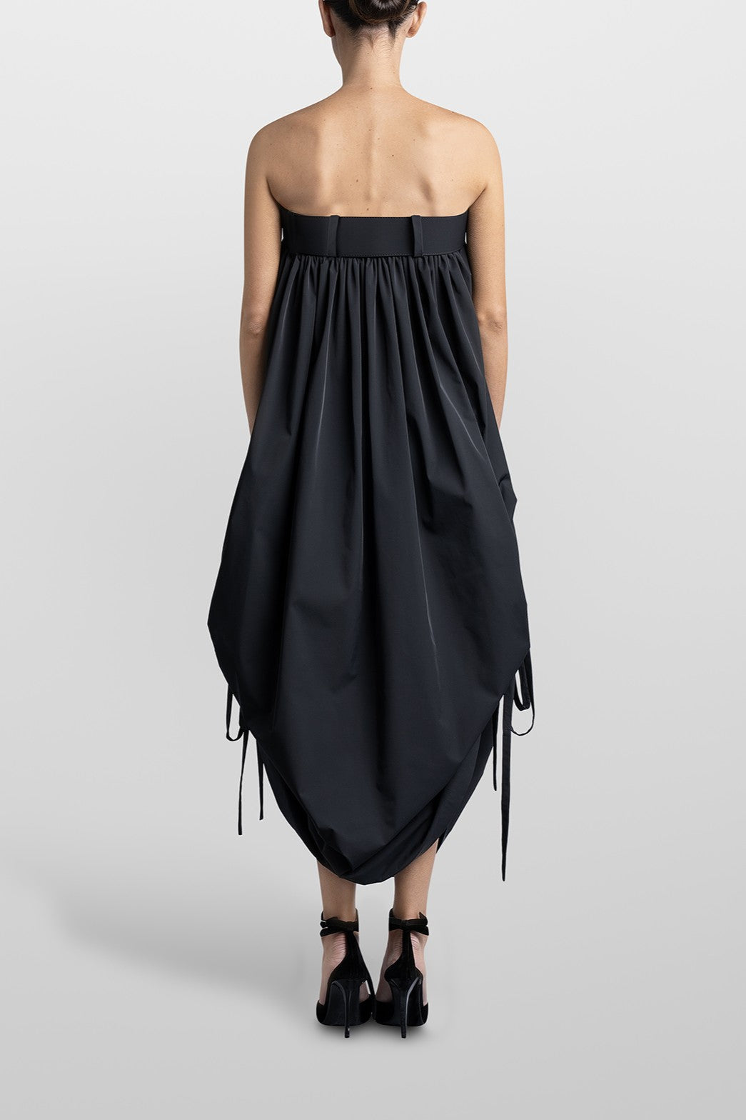 BALLOON LONG DRESS WITH BELT