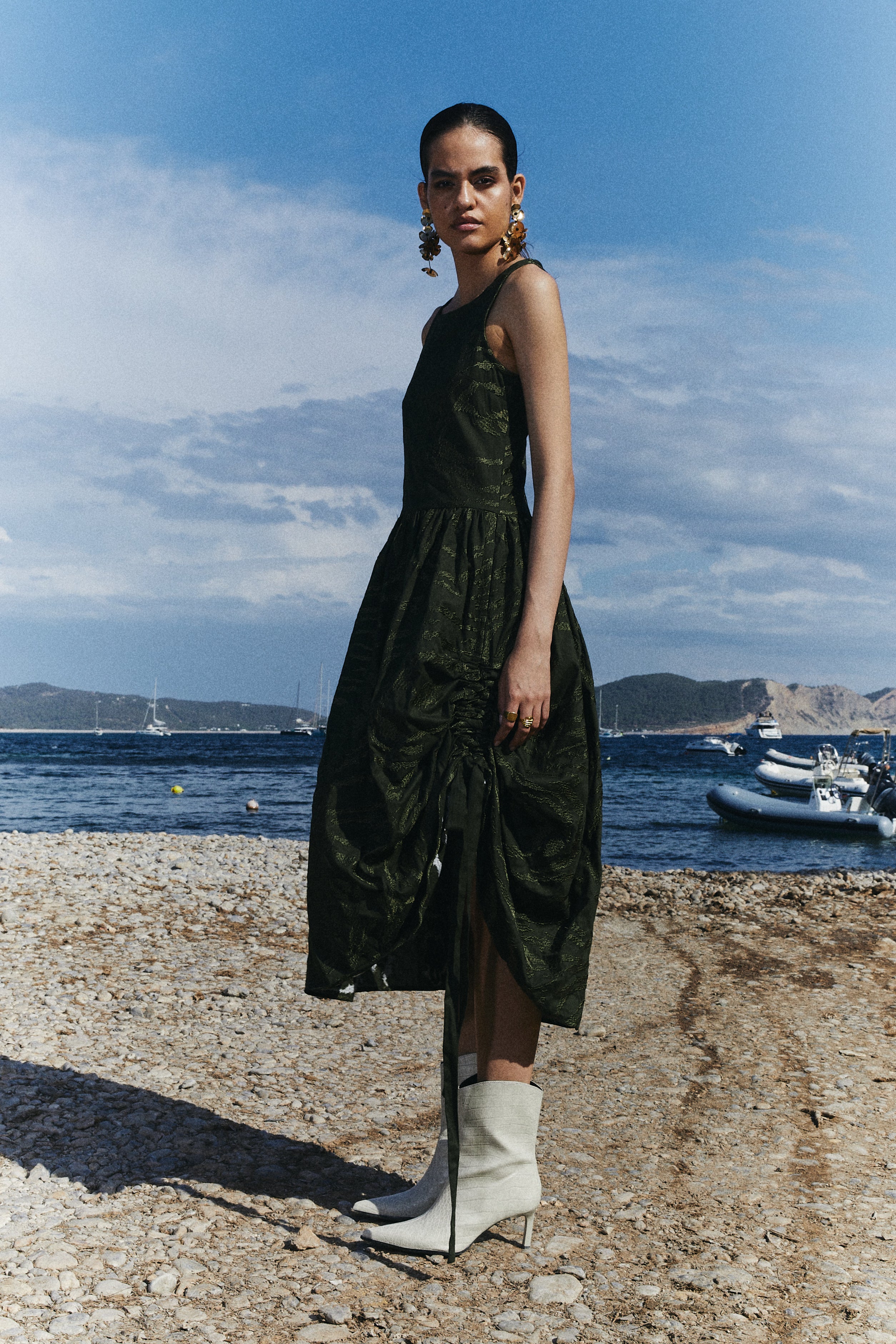 EMBROIDERED COTTON DRESS