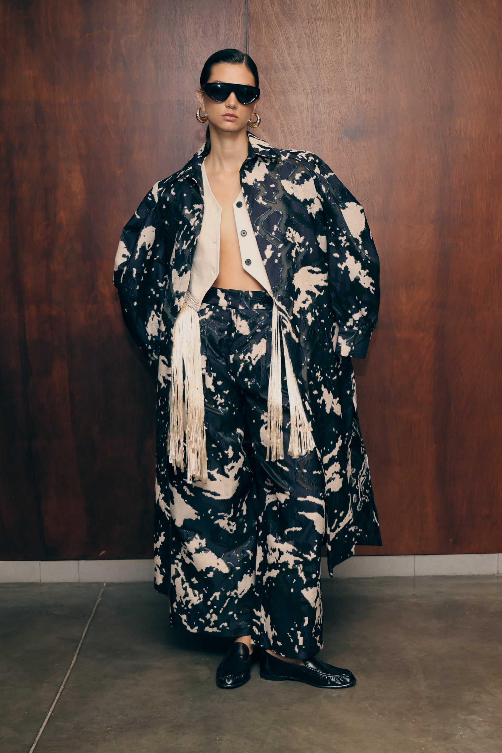 JACQUARD POLINA COAT