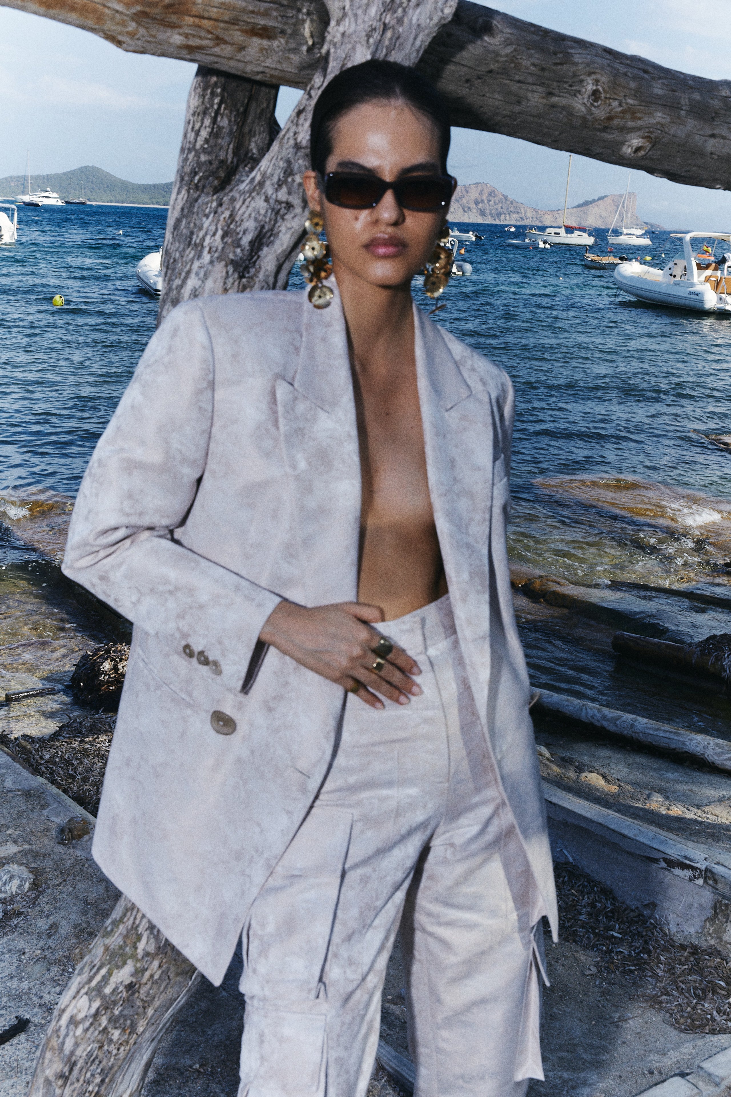 OVERSIZED JACQUARD BLAZER