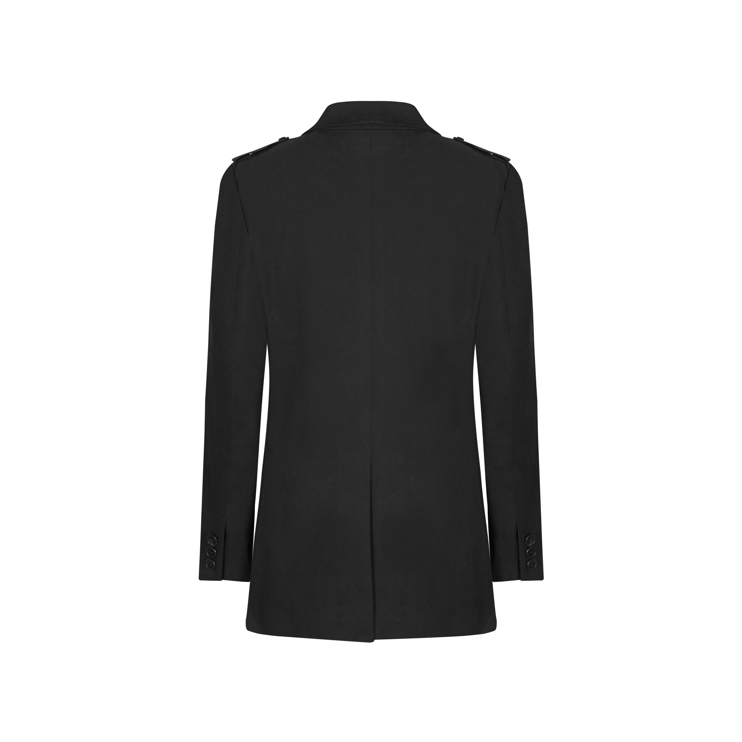 OVERSIZED BLACK DRILL BLAZER