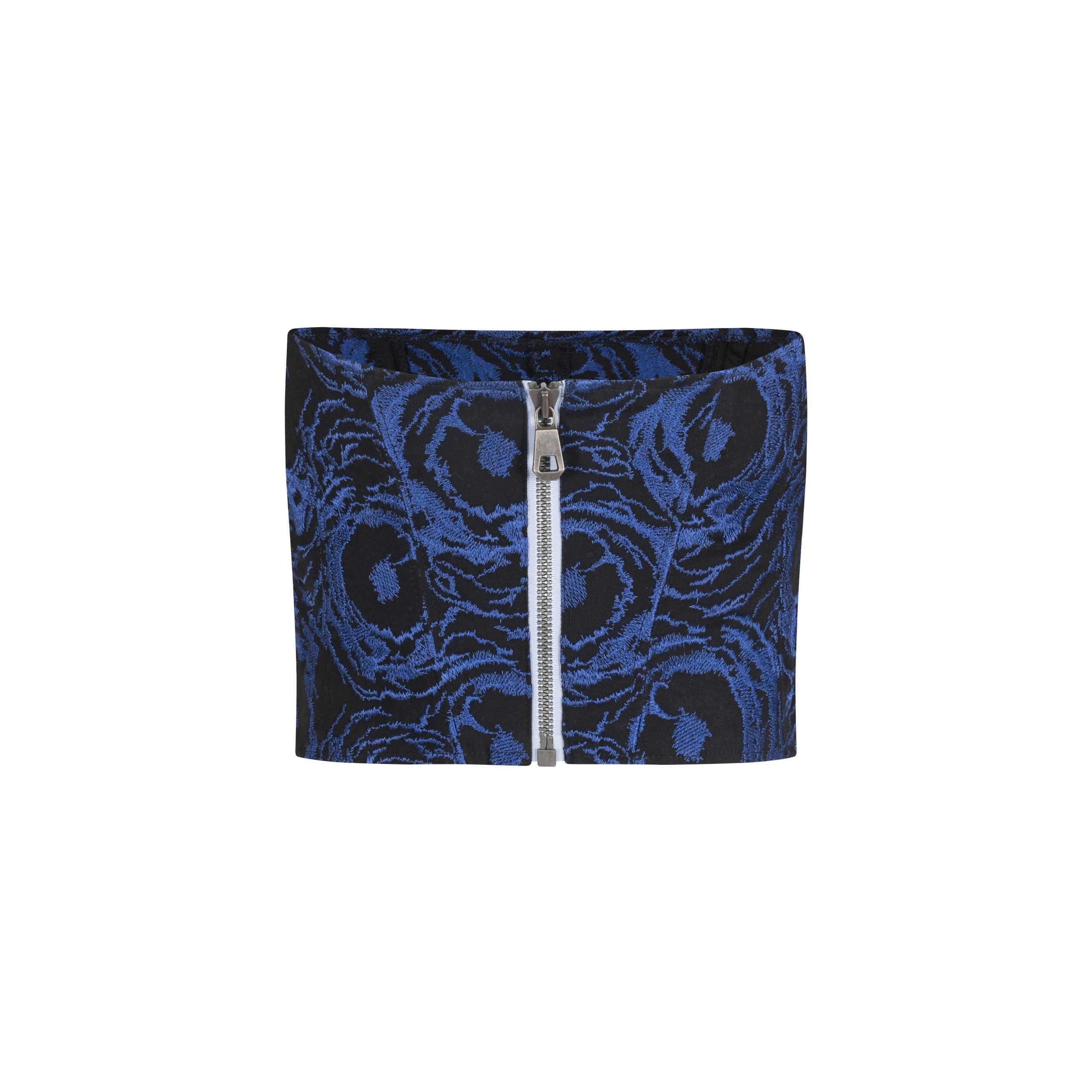 COTTON EMBROIDERED CORSET/TOP