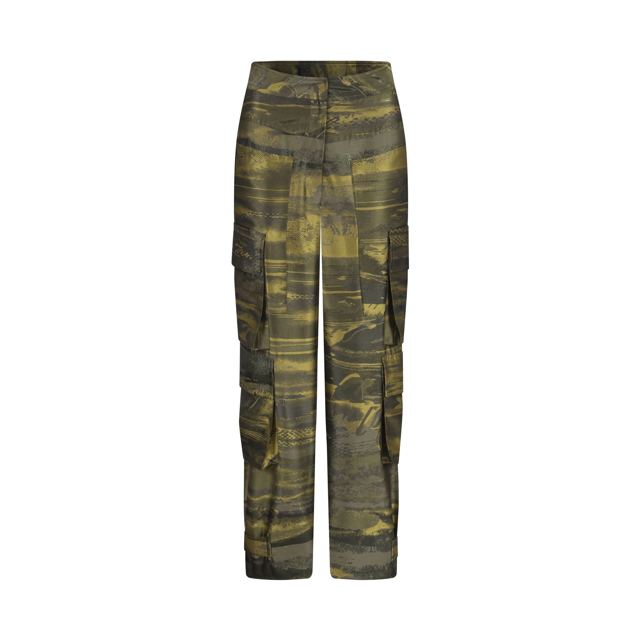 JACQUARD CARGO PANTS