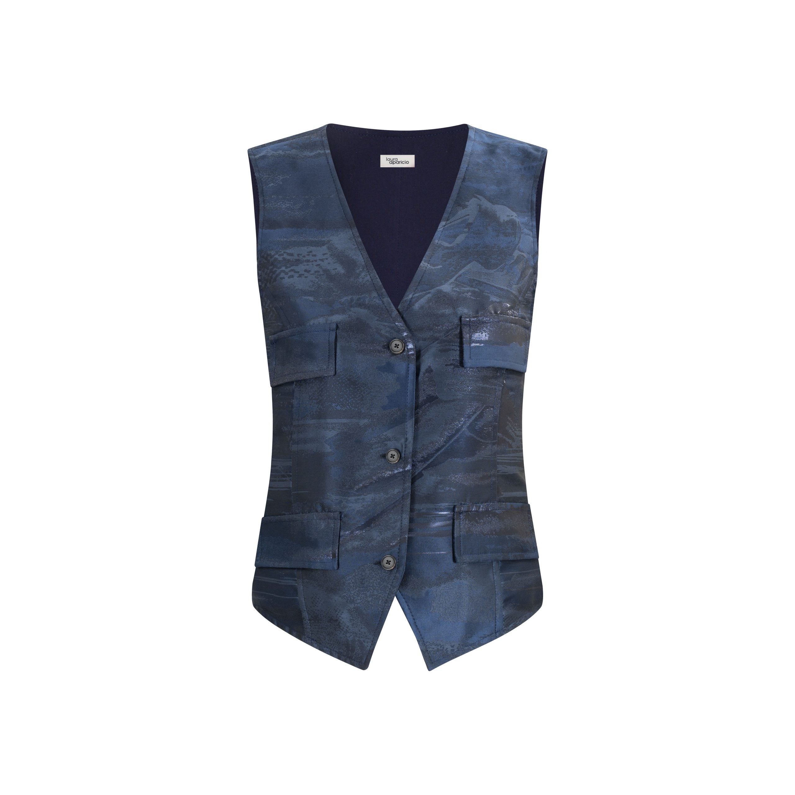 EMBROIDERED GILLET TOP