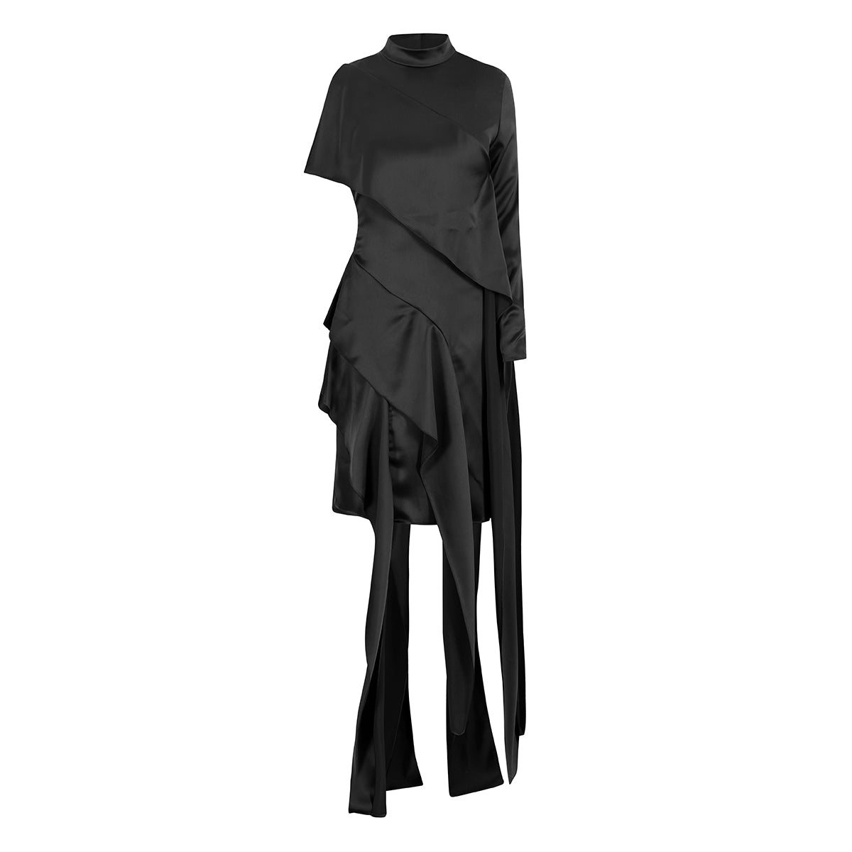 VISCOSE VOLANT DRESS
