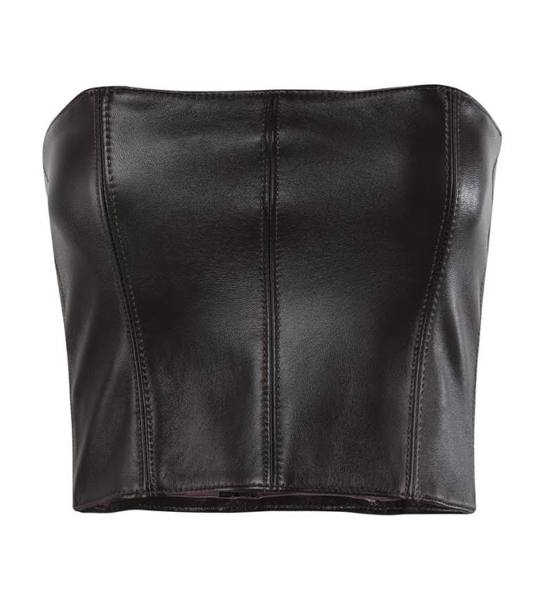 BROWN CORSET TOP