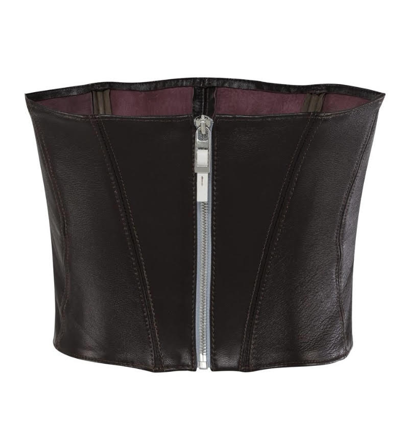 BROWN CORSET TOP