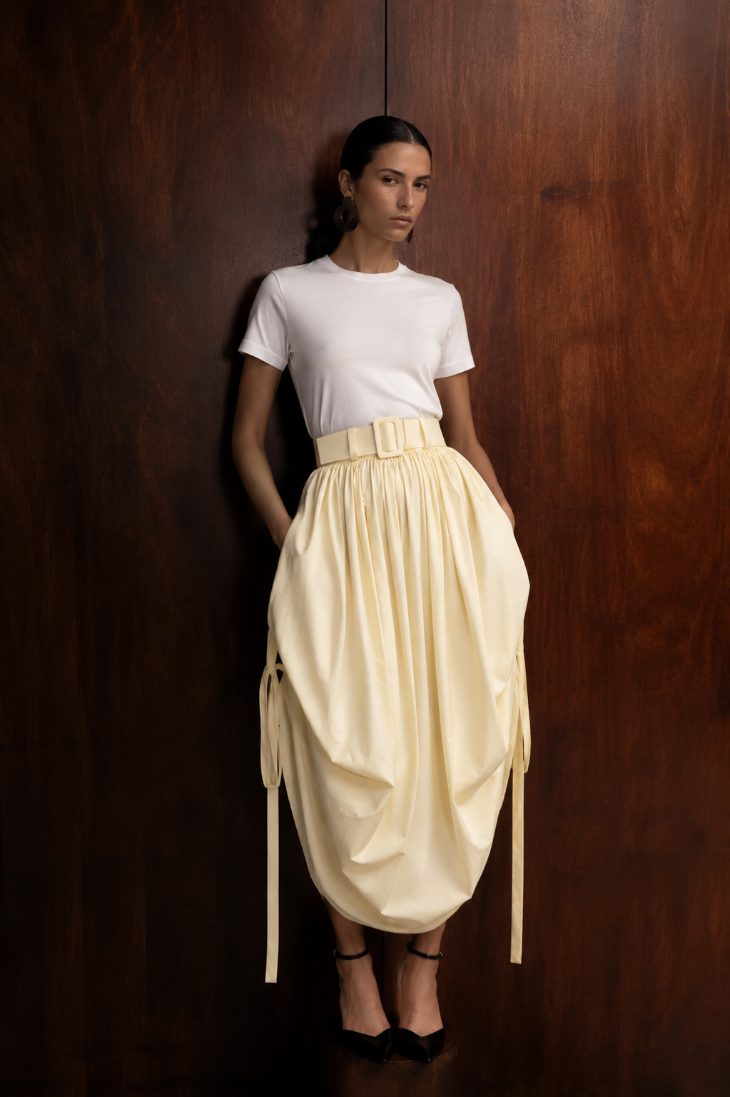 COTTON SKIRT COULISSE