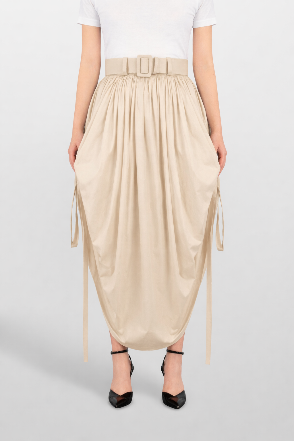 COTTON SKIRT COULISSE
