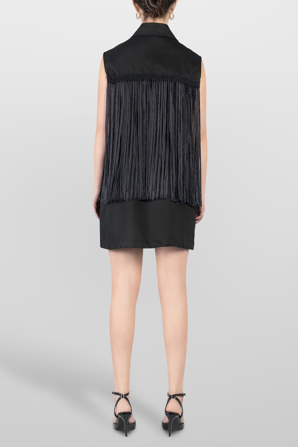 MACRAME DRILL SAHARIANA DRESS