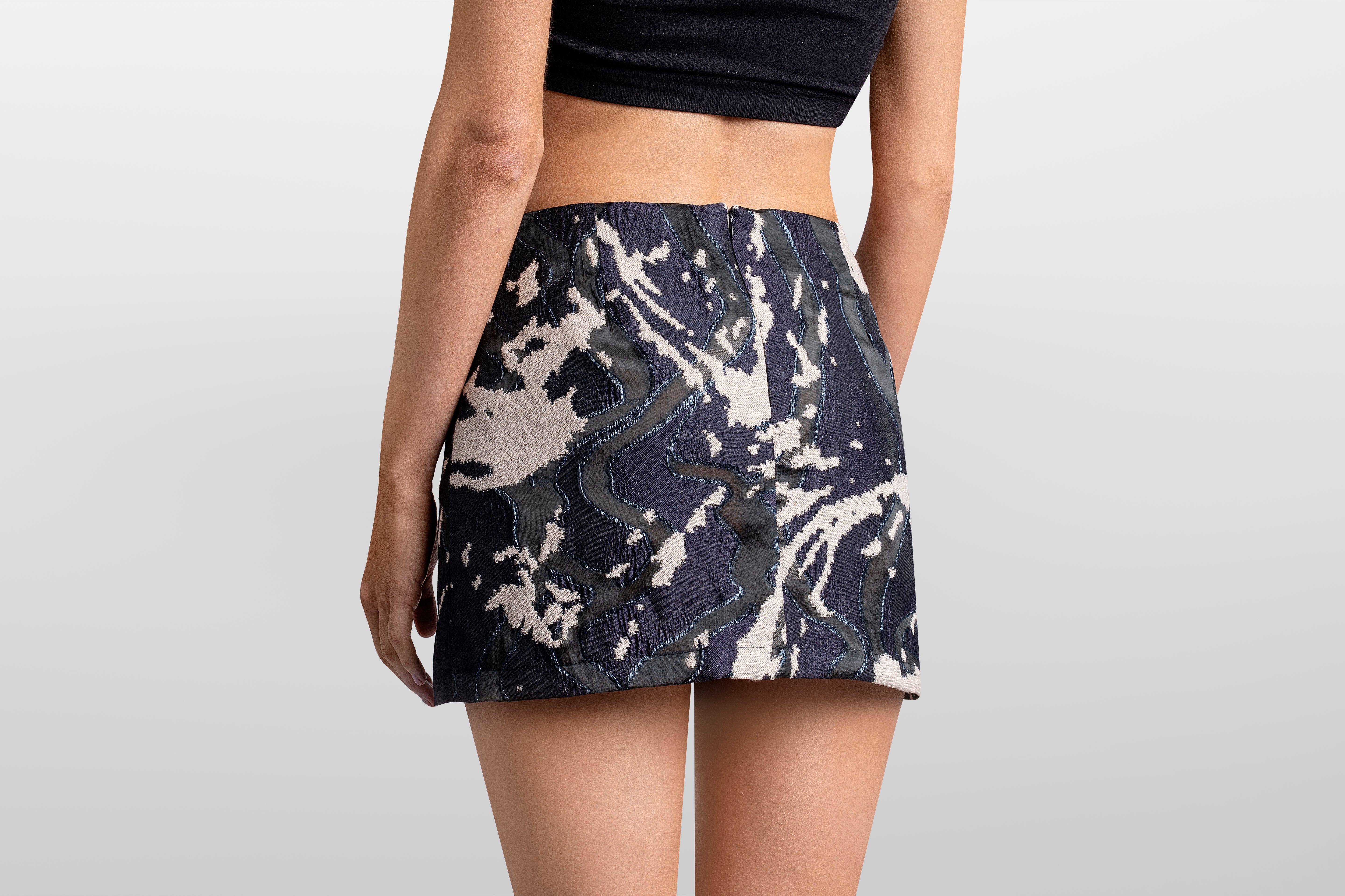 JACQUARD MINI SKIRT