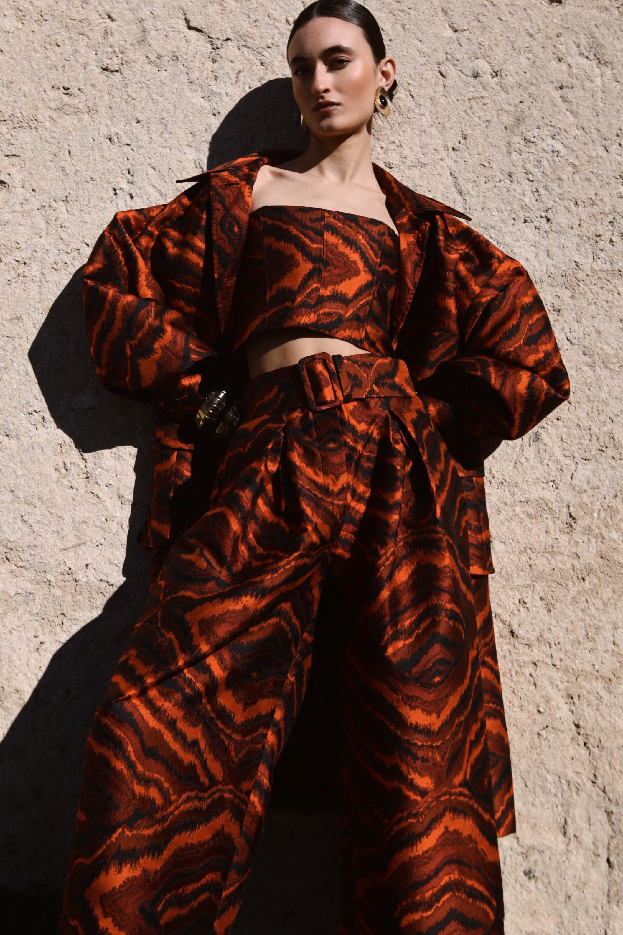 JACQUARD COAT